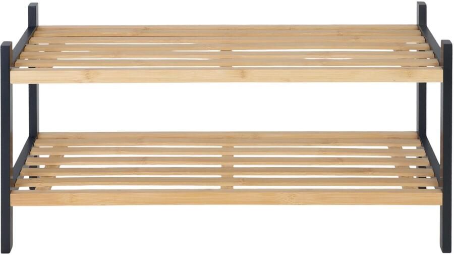 Schoenenrek 33 x 70 x 26 cm voor 6 paar bamboe