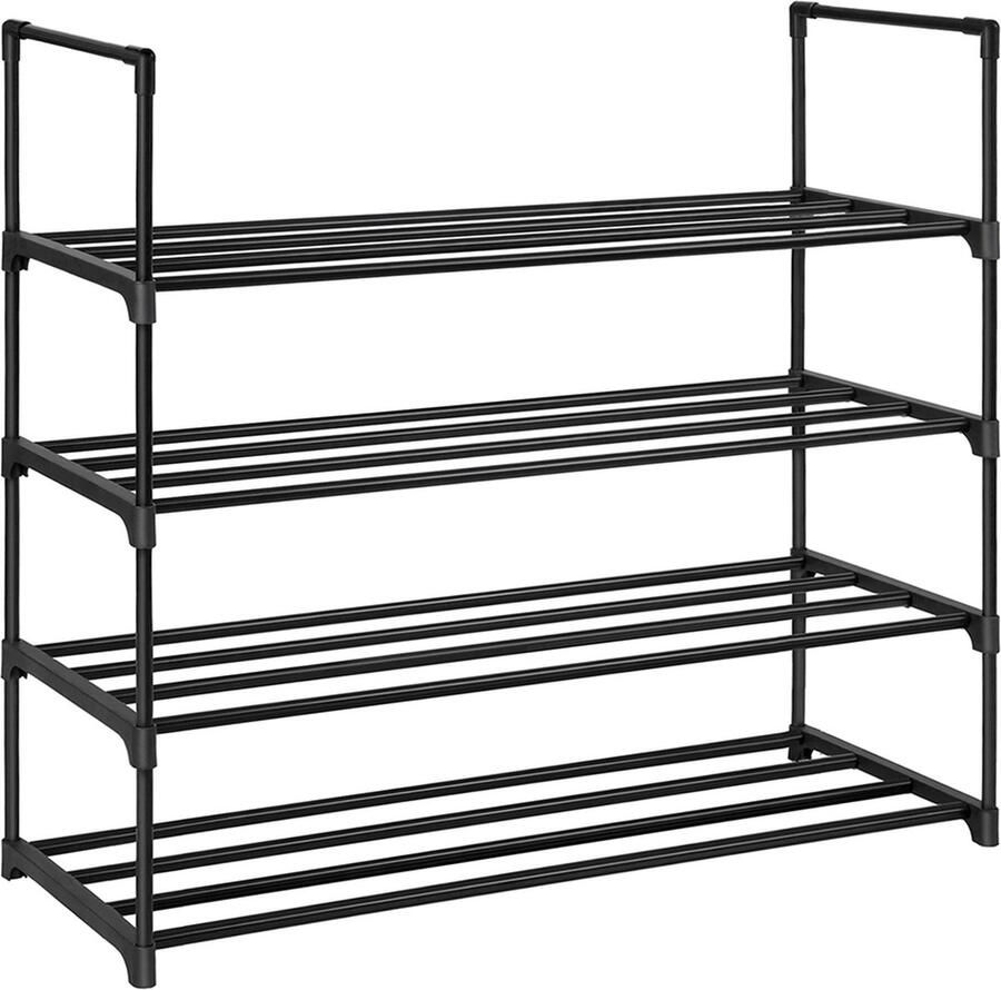 Schoenenrek 4 niveaus set van 2 gemaakt van metaal