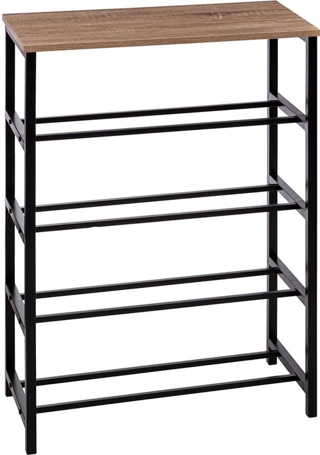 Schoenenrek 5 Niveaus Toulon Hout