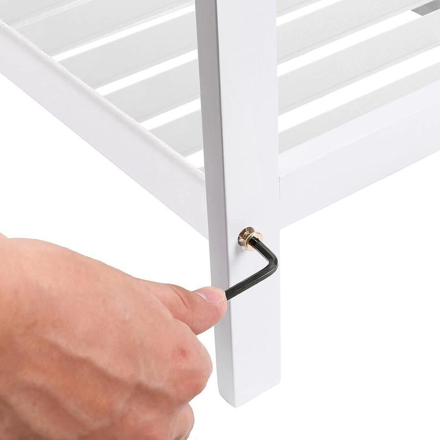 Schoenenrek- 70 x 26 x 33 cm-wit