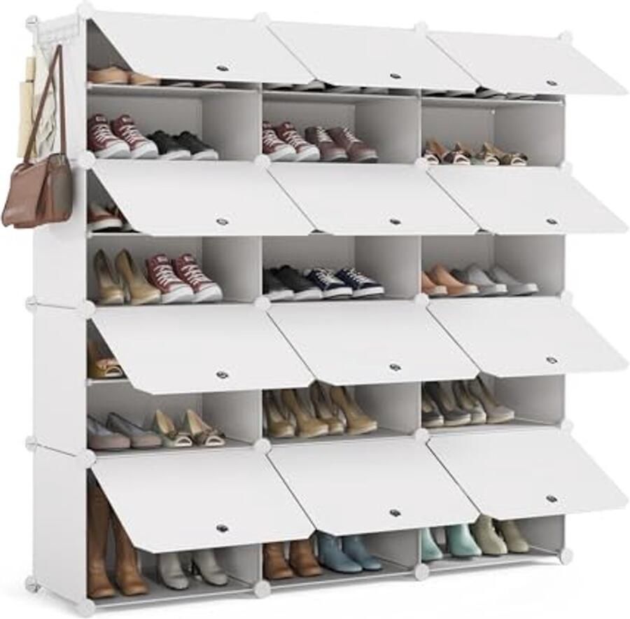 Schoenenrek en Kledingkast Combinatie Stijlvol en Ruimtebesparend Design