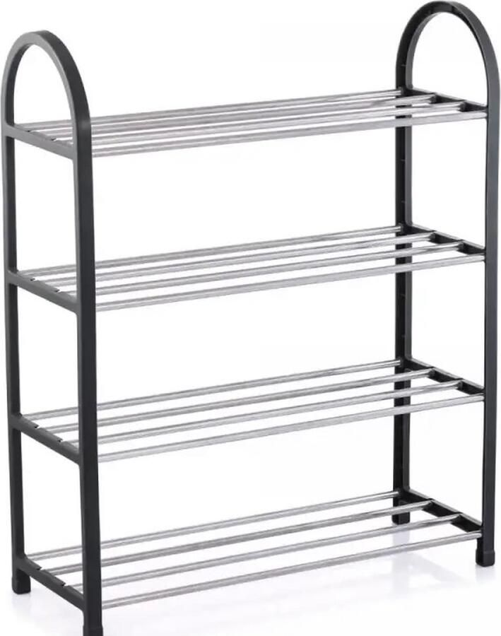 Schoenenrek Met 4 lagen 12 paar 50cm x 19 cm x 64.5cm Sterke stabiliteit Duurzaam Herzberg