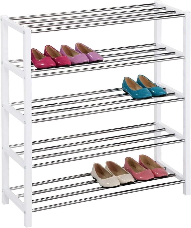 Schoenenrek met 5 planken Modern en praktisch voor schoenenopslag