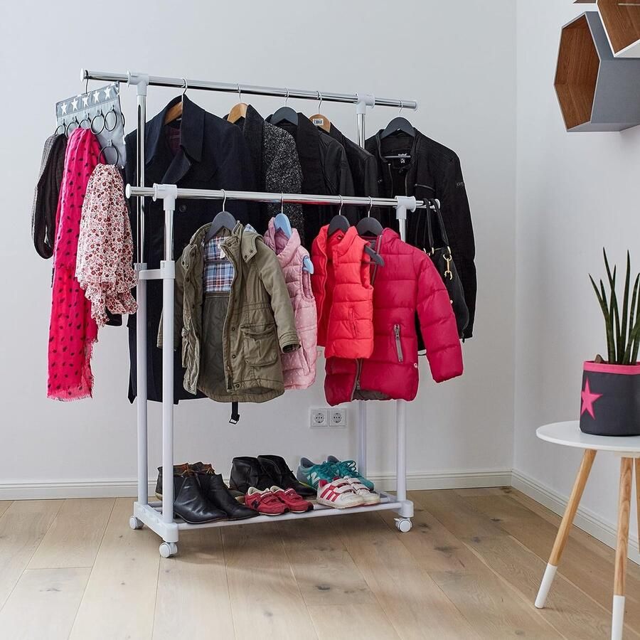 Schoenenrek met kapstok Kapstokstandaard halboom met schoenenopbergbank vrijstaande kapstok 90D x 44B x 95H centimeter