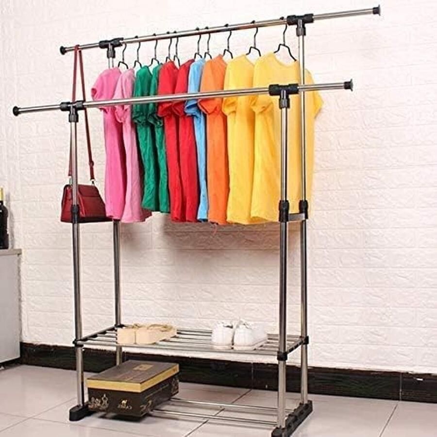 Schoenenrek met kapstok Kapstokstandaard halboom met schoenenopbergbank vrijstaande kapstok - Foto 2