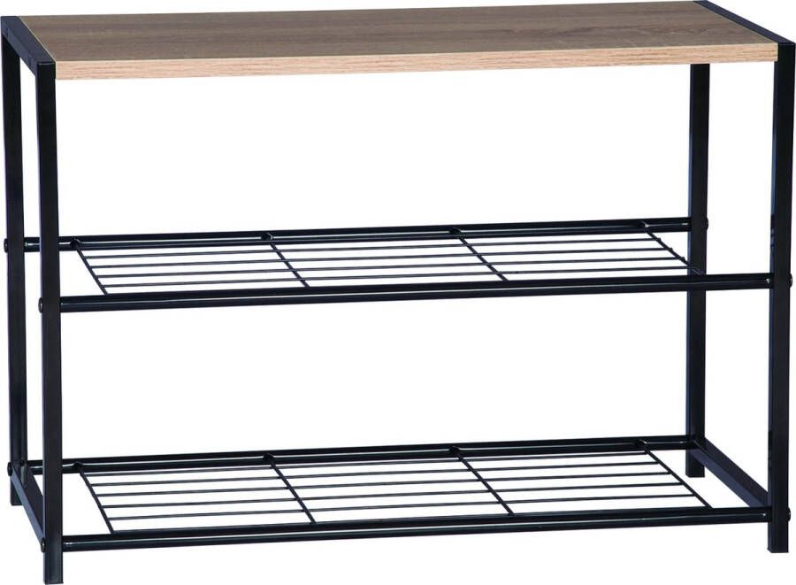 Schoenenrek Opbergrek Schoenen Schoenenkast Kast voor Schoenen Bruin 2 Laags