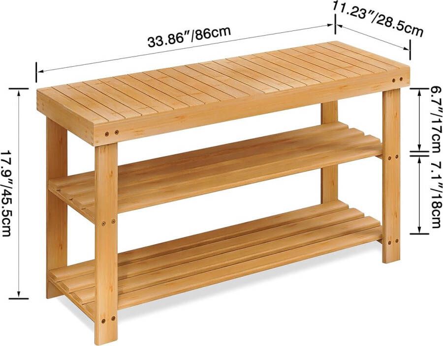 Schoenenrek planken schoenenstandaard hoog schoenenorganizer ruimtebesparend multifunctioneel 86 x 28.5 x 45.5 cm