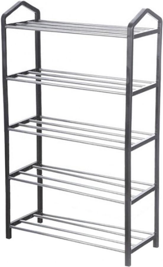ESTARK Schoenenrek Praktische Schoenenkast XXL Zwart Metaal Shoenen Rek Kast Opbergkast Shoe Rack Voor 20 Schoenen Schoenenrek 10 Paar - Foto 2