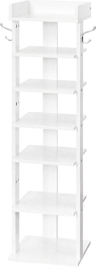 Schoenenrek ruimtebesparend 7-laags wit EWT61XJ01
