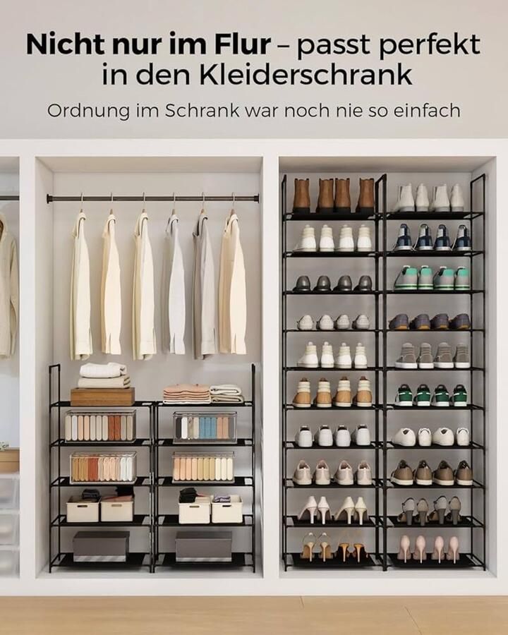 Schoenenrek Ruimtebesparend ontwerp 1 stuk 10 lagen