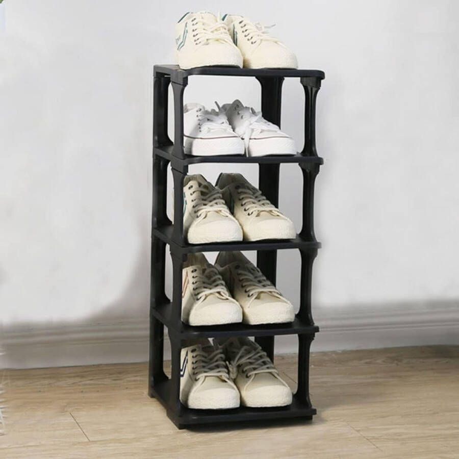 Schoenenrek Schoenenopslag Organisator Standplank Verwijderbaar bord Meerdere lagen Verticale schoenentoren voor thuis slaapzaal kantoor
