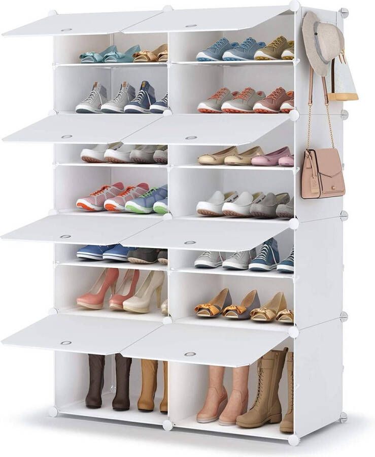 Schoenenrek Shoe Rack premium kwaliteit stapelbare schoenenopberger schoenenkast opberger voor de kledingkast hal slaapkamer ingang