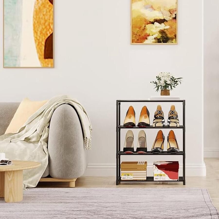 Schoenenrek stapelbare schoenenplank voor kast ingang 29D x 44.5W x 55H centimetres