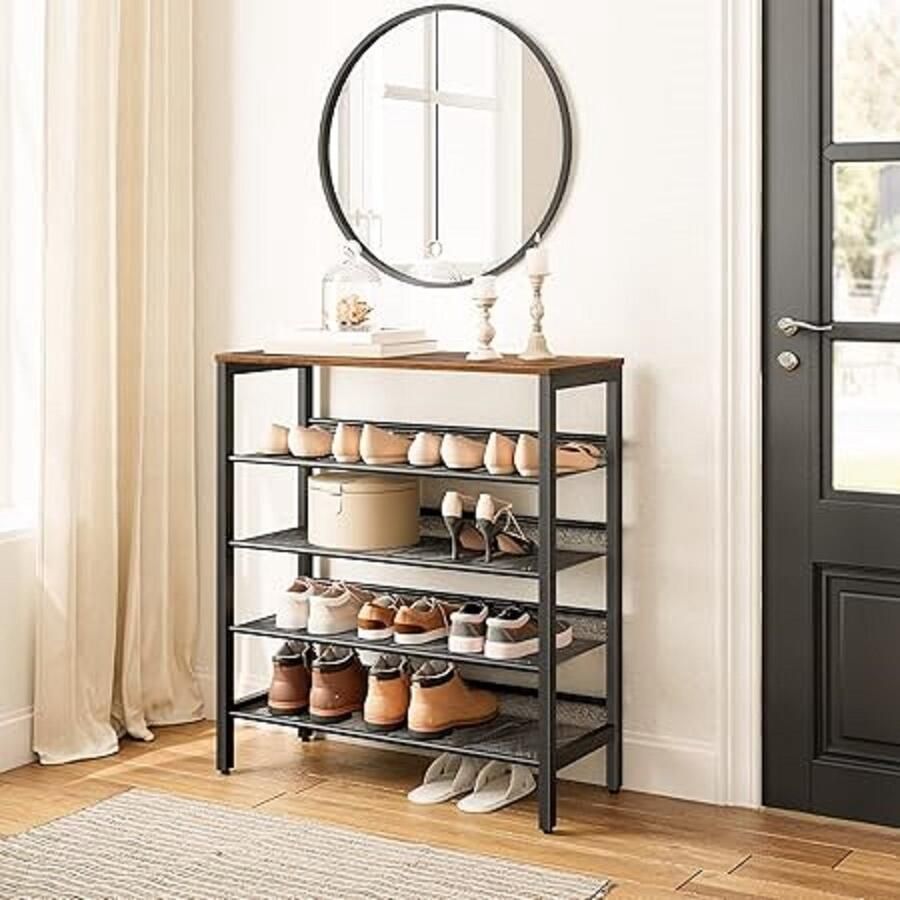 Schoenenrek stapelbare schoenenplank voor kast ingang 30D x 75W x 85H centimetres