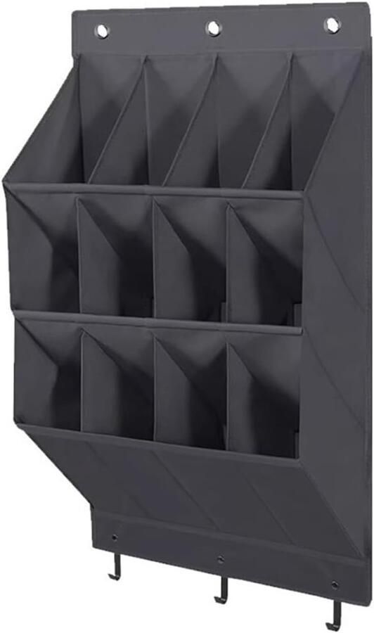 Schoenenzak Hangend Schoenen Opberger Met Haken Organizer Voor Aan De Deur Schoenenorganizer Boven De Deur Oplossing Voor Rondslingerende Ding Deur Opbergzak Hangende Opberger Ruimtebesparend -zwart