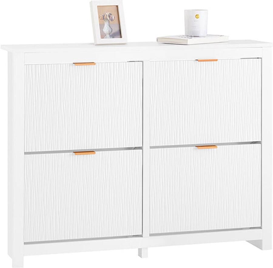 Schoenkast schoenopslag schoenenorganisator modern ontwerp slechts 23 cm diep 104x82x23cm