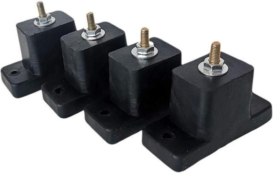 Schokkussen antislip rubberen houder anti-vibratiehouder schokbestendige voet voor buitenairconditioning set van 4