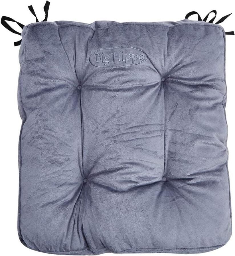 Schommelstoel Kussen 8 cm Dikte Universeel voor Hoge Rugleuning Tuinstoel Grijs