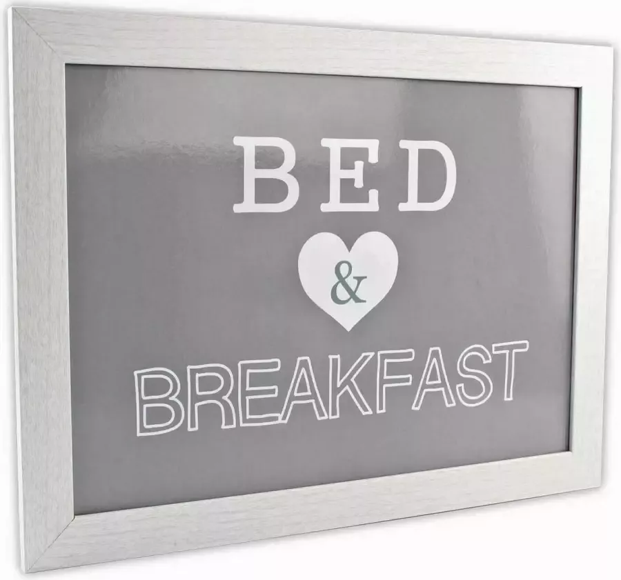 Schootkussen laptray Bed and breakfast 43 x 33 cm Schoottafel Dienblad voor op schoot