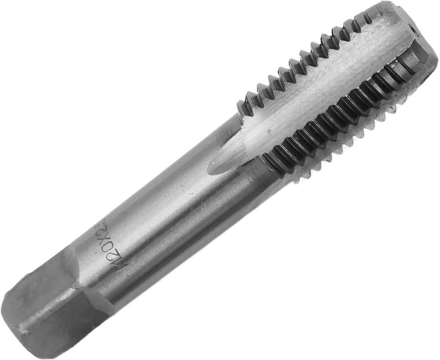 Schroefdraadsnijgereedschap 2 stuks. Metrisch sneldraaistaal schroefdraadboor rechte groeven draadsnijgereedschap handschroefdraadboor (M20x2 5)