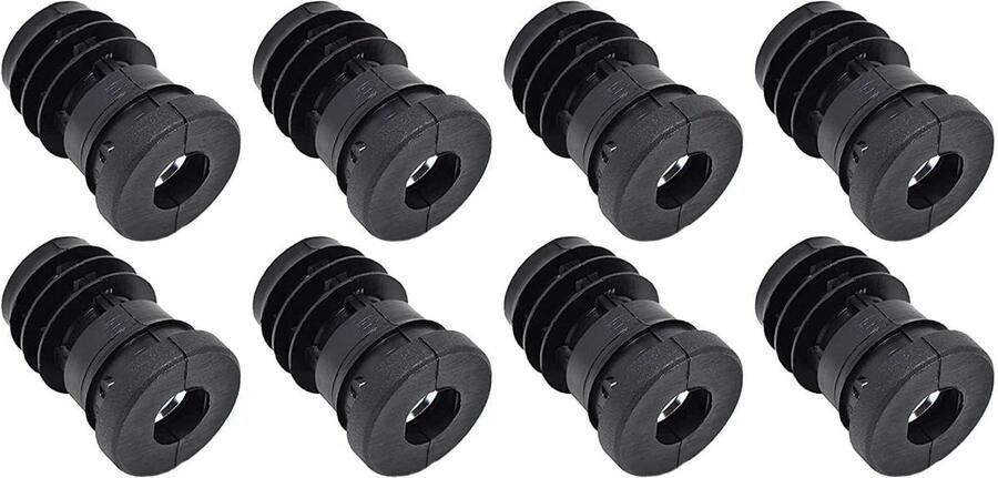 Schroefdraadstoppen voor ronde buis met ingelegde metalen moer Ø32 mm 15-20 mm M10 binnendraad