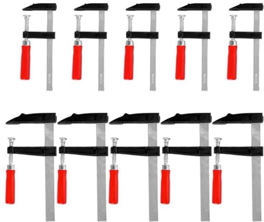 Schroefklemmen Set van 10 Stuks Spanwijdte 150 mm 200 mm Voor Hout en Geleiderails Nauwkeurige Fixatie