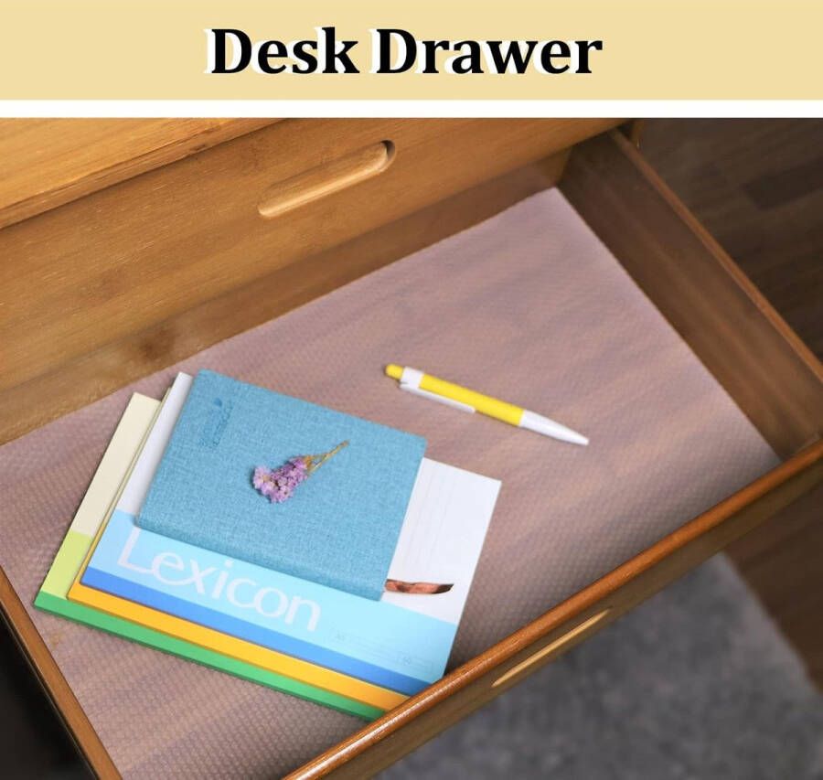 Schuifladenmat Plankvoeringen Keukenkast Lade 40x600cm waterdicht op maat te snijden voor koelkastplanken (transparant 40x600cm)