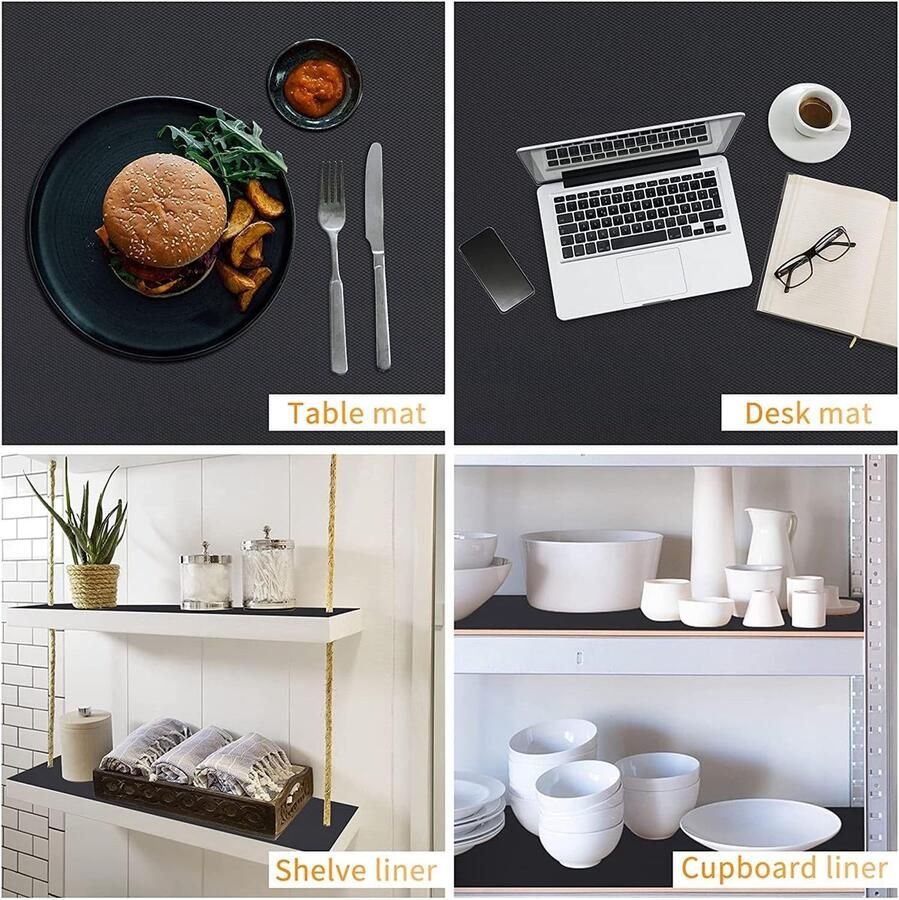 Schuifladenmat van Eva 30 x 300 cm waterdicht antislipmat kastmat op maat te snijden niet klevend voor planken kasten laden koelkast