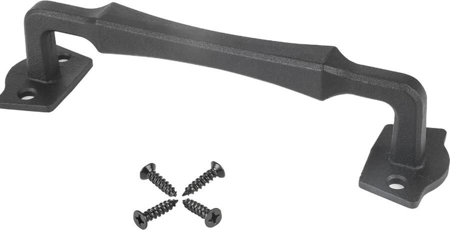 Schuurdeurgreep zwarte schuifdeurgreep krachtige schuurdeurgreep 250 mm kastgrepen Inclusief schroeven Handgrepen Kast Deurbeslag Onderdelen Meubel Handvat Keukengreep Meubelbeslag voor keuken slaapkamer garages schuren