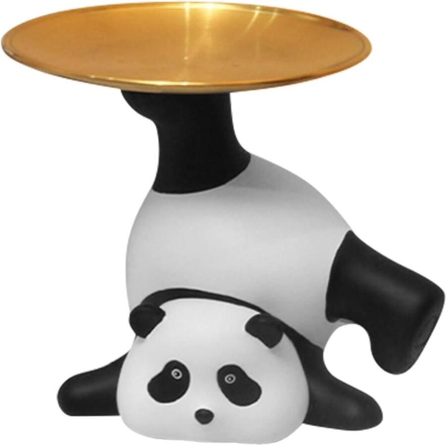 Sculptuur Dienblad Home Office Decor Sleutels Portefeuilles Fruithouder Opslag Ornament Dienblad Tafel Decor Sculptuur Desktop (Panda dienblad)