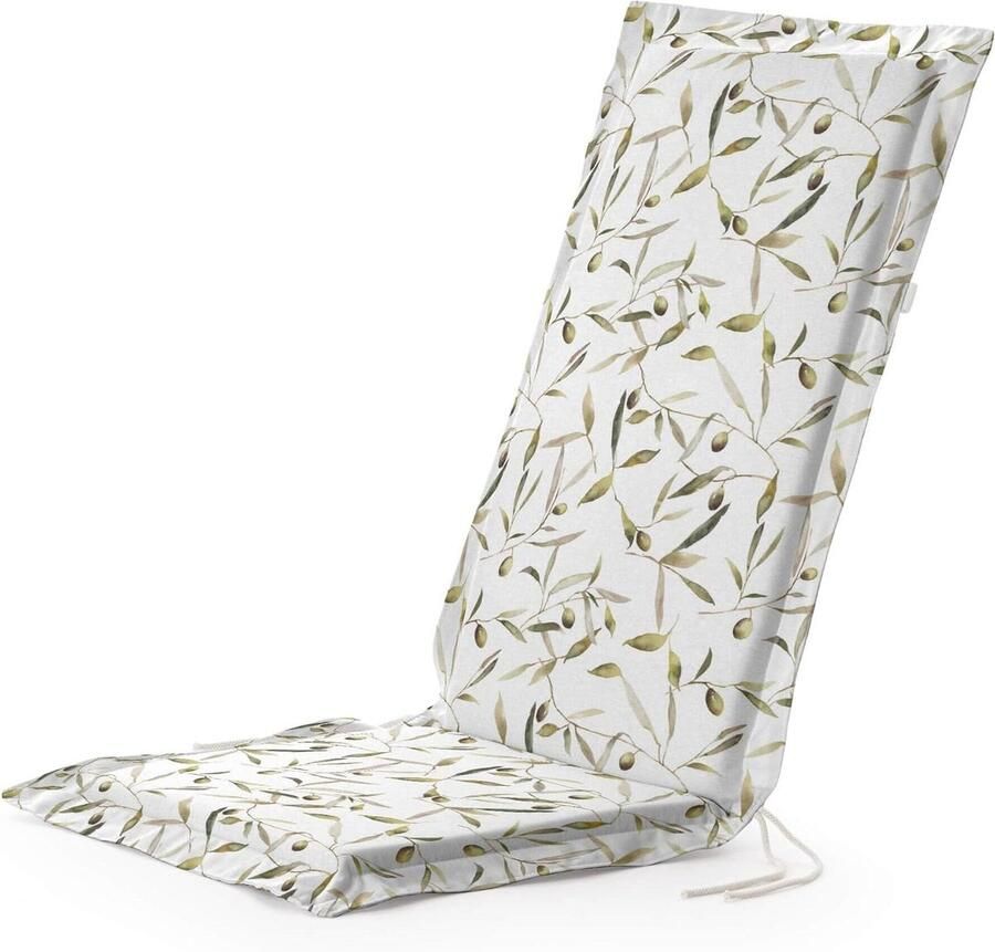 Seat Cushion for Garden Chair Dimensions: Seat without Ruffle: Thickness: 4 cm Width: 41 cm Length: 37 m Backrest without Ruffle: Thickness: 4 cm Width: 53 cm Length: 64 cm Model: BELUM