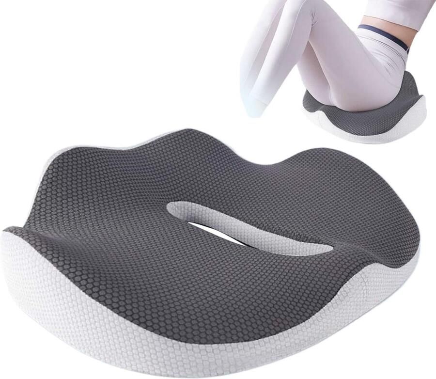 Seat Cushion Non-Slip Chair Pad and Support Comfortable Buttocks Protection Memory Foam Seat Cushion for Women and Men Working Home Thoughtful Gift 16.73x14.17x4.33 Inches
