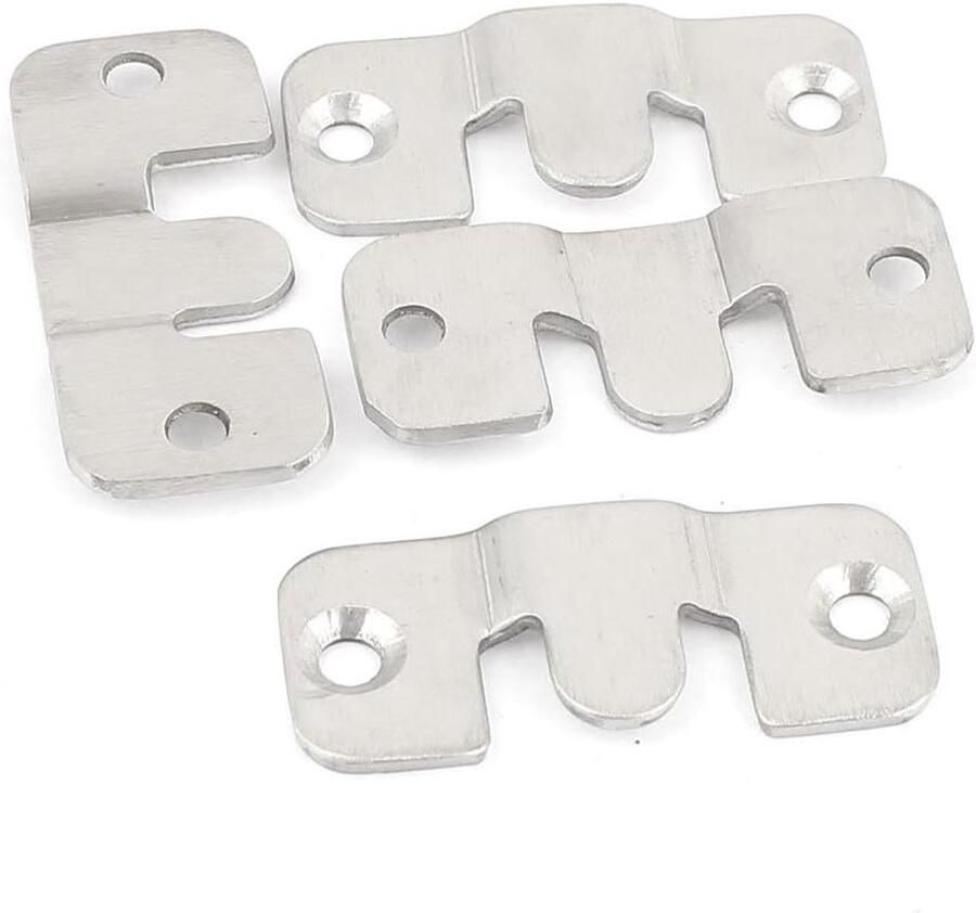 Titel: Universele Sectionele Interlock Bank Connector Beugel Set 4 stks Hoekbank Verbindingsstuk Montage Accessoires