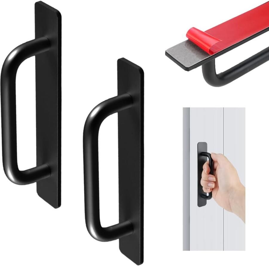 Self Adhesive Furniture Handles 2 Pieces Deurhandgrepen Kast Lade Voor Kledingkast Keuken Schuifdeur Balkondeur