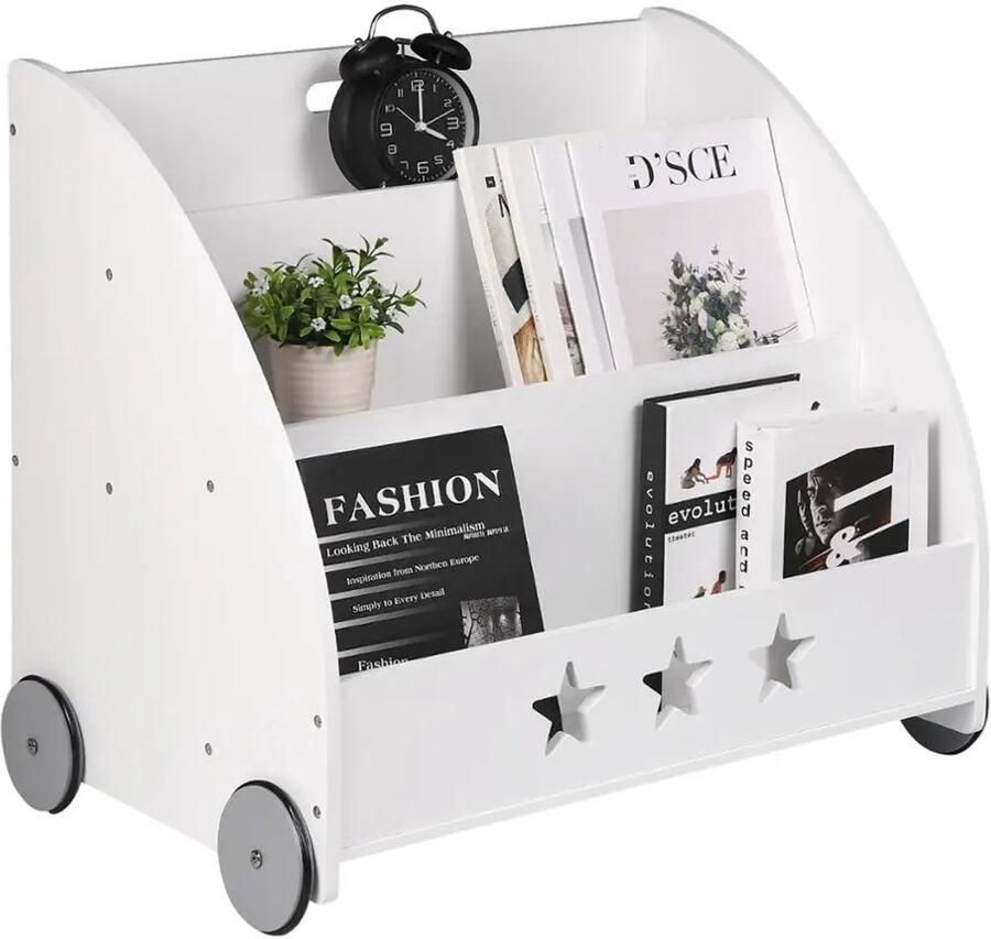 Serolux Kinderkast Boekenrek kinderkamer Kinderboekenrek Montessori boekenkast Kinder boekenkast Opbergkast Solide Houten Boekenkast kinderen Boekenplank 80 x 100 x 40 cm Bruin