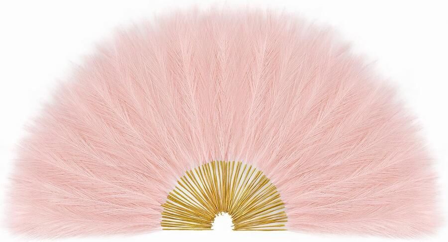 Serwalin Pampasgras Decor 45 cm Kleine Pampasgras Kunstzijden Bloemen Woondecoratie Kunstmatige Roze Veren voor Vaas Lichtroze Kamerdecoratie voor Badkamer Eettafel Middelpunt