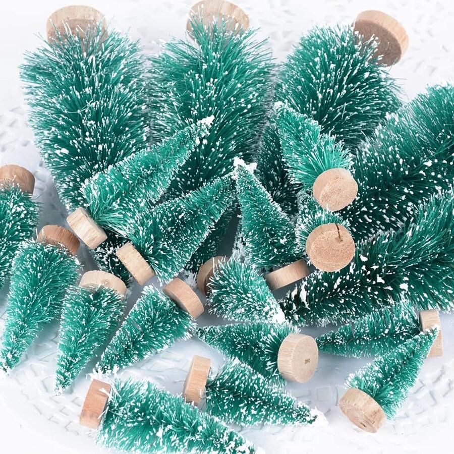 Serwoo Christmas tree artificial 30 pieces mini fir tree