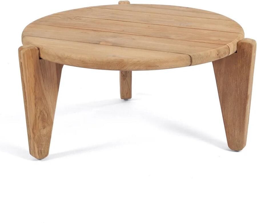 Rootz Living Rootz Seseh Salontafel M Buitentafel Teakhouten tafel Uniek ontwerp 70cm x 70cm x 35cm