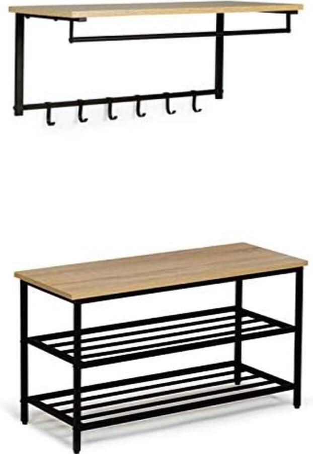 Set entreebank + wandrek DETROIT industrieel design