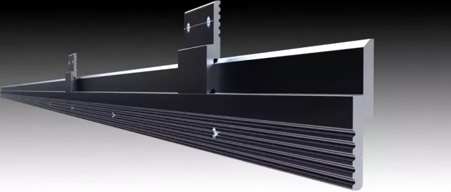 Set Haakprofiel Montageprofiel Wandprofiel met montageclips voor Keukenmontage Wandmontage Kastmontage Ophangsysteem kast