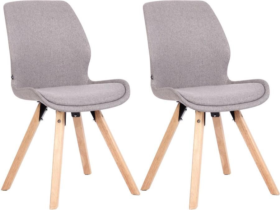 Set Kuipstoelen Bezoekerstoelen Comfortabele Zithouding Polypropyleen & Kunstleder