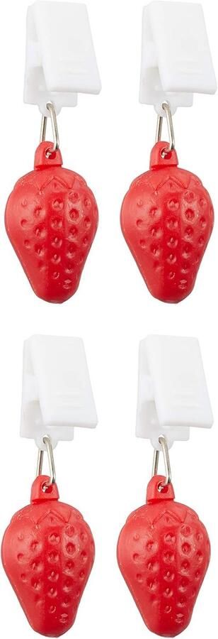 Set tafelkleedgewichten ideaal voor buiten 4 stuks aardbeien