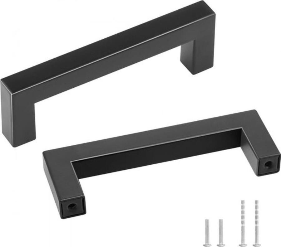 Set van 10 meubelgrepen roestvrijstalen staafgrepen 108 x 12 x 35 mm keukengreep hartgatafstand 96 mm kastgreep dikte van de kastplaten van 1 52 tot 2 cm of 1 27 tot 4 cm deurgrepen lade handgrepen