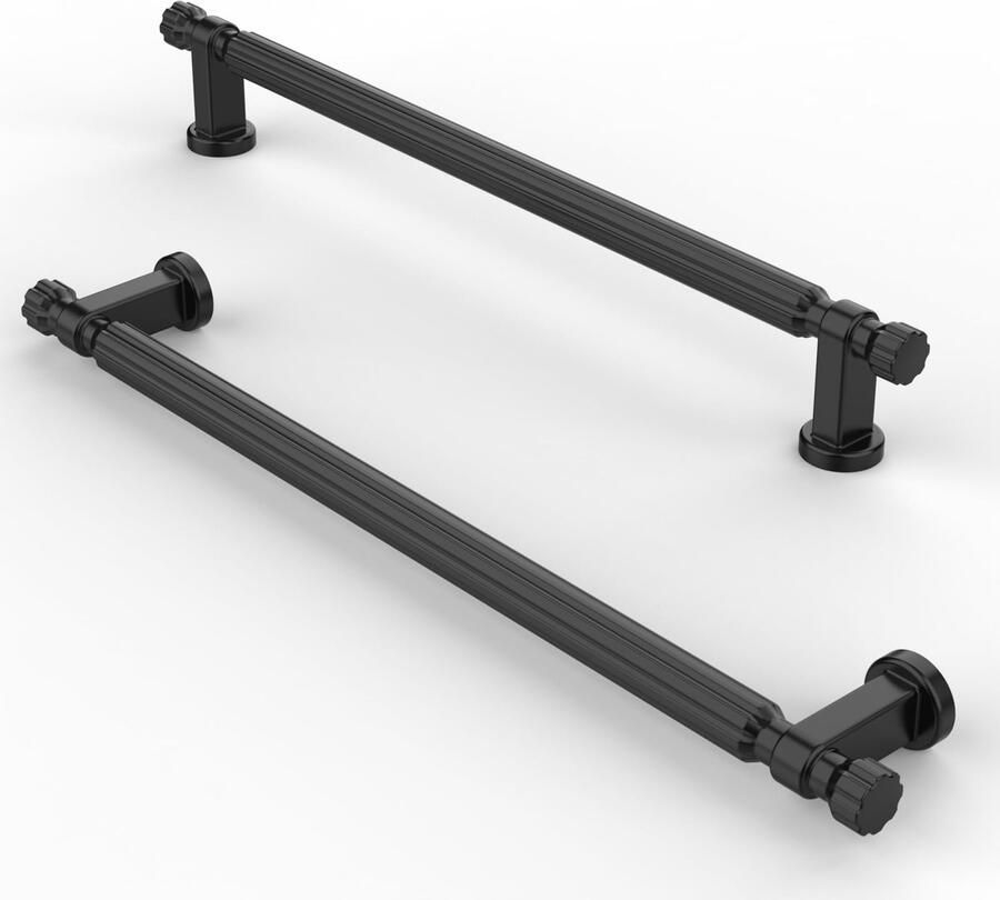 Set van 10 Moderne Mat Zwarte Deur- en Ladegrepen voor Keuken en Badkamer