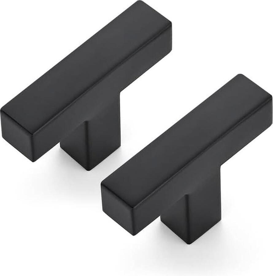 20 stuks kastgrepen 50 mm meubelgrepen zwart handgrepen voor keukenkasten kastgrepen vierkante handgrepen meubels roestvrij staal deurgrepen voor keukengrepen