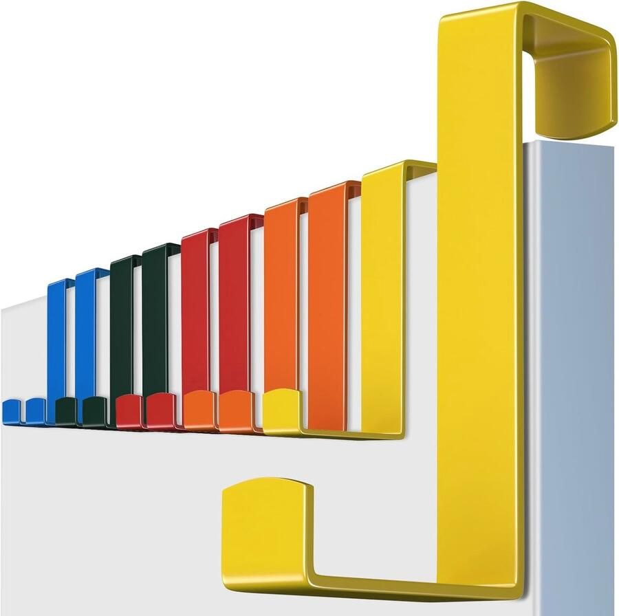 Set van 10 Roestvrijstalen Deurhaken Ruimtebesparende Kledinghaken voor Jassen Handtassen en Handdoeken