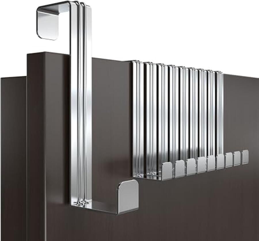 Set van 10 RVS Deuropgehangen Haken Universale Kledinghaken voor Deur en Kast