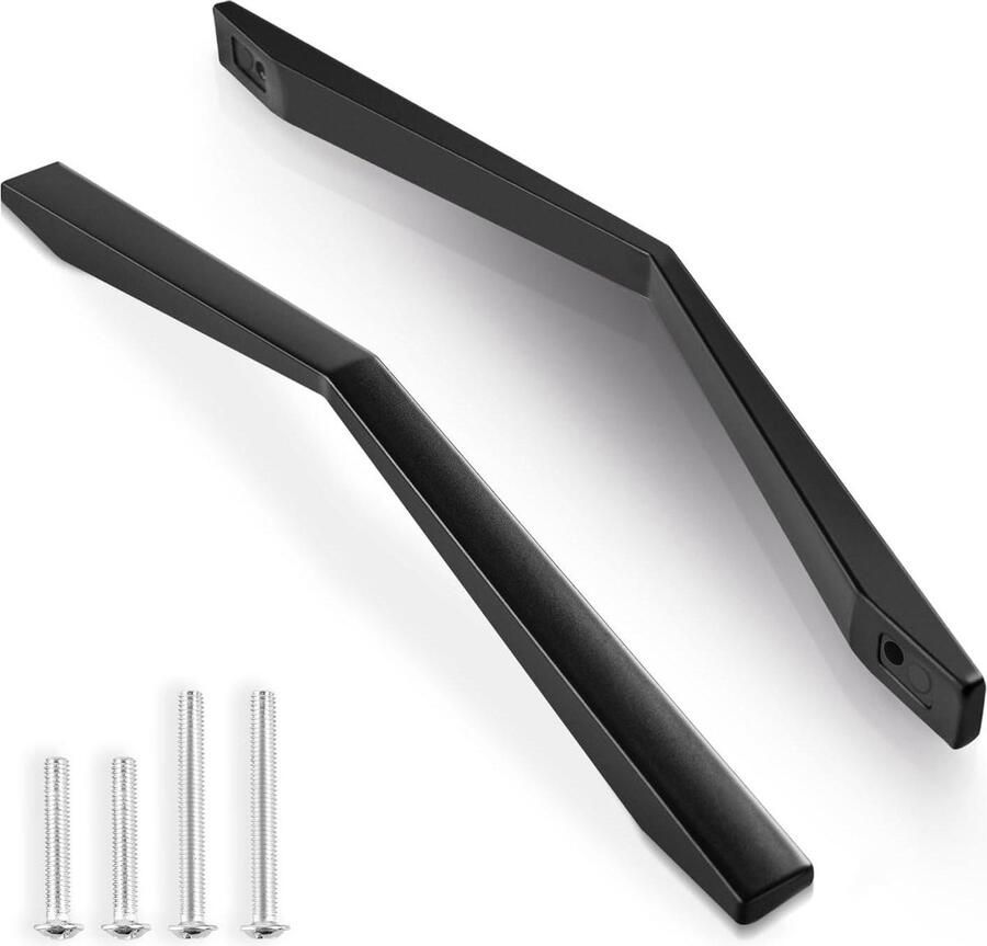 10 stuks zwarte keukenkasthandgrepen 160 mm gat midden meubelkast deurgrepen kledingkast trekken inclusief schroeven cabinet handle black