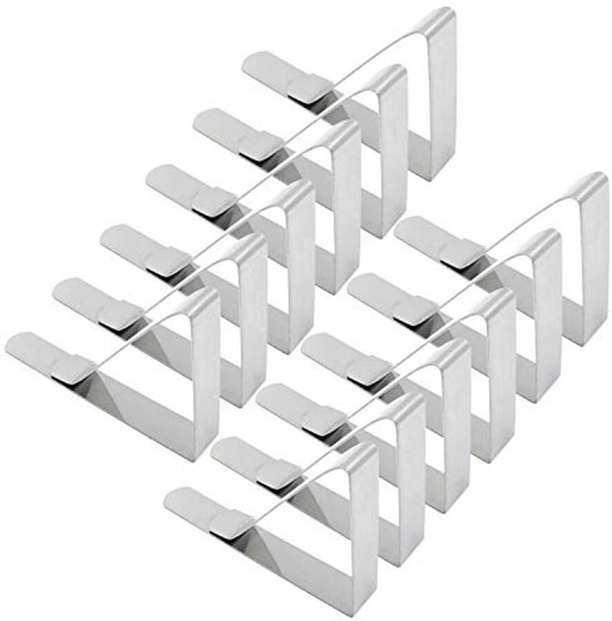 Set van 12 Grote Tafelkleed Clips Ideaal voor Feesten en Picknicks