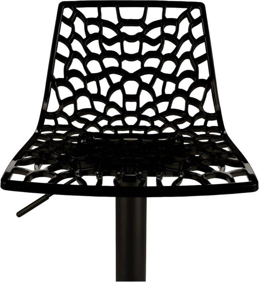 Vente-unique Set van 2 barkrukken CLARK Polypropyleen Zwart onderstel L 38.5 cm x H 104 cm x D 42 cm - Foto 2